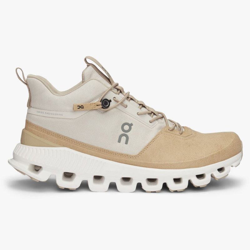 On Cloud Hi - High Top Sneaker - Pearl | Camel