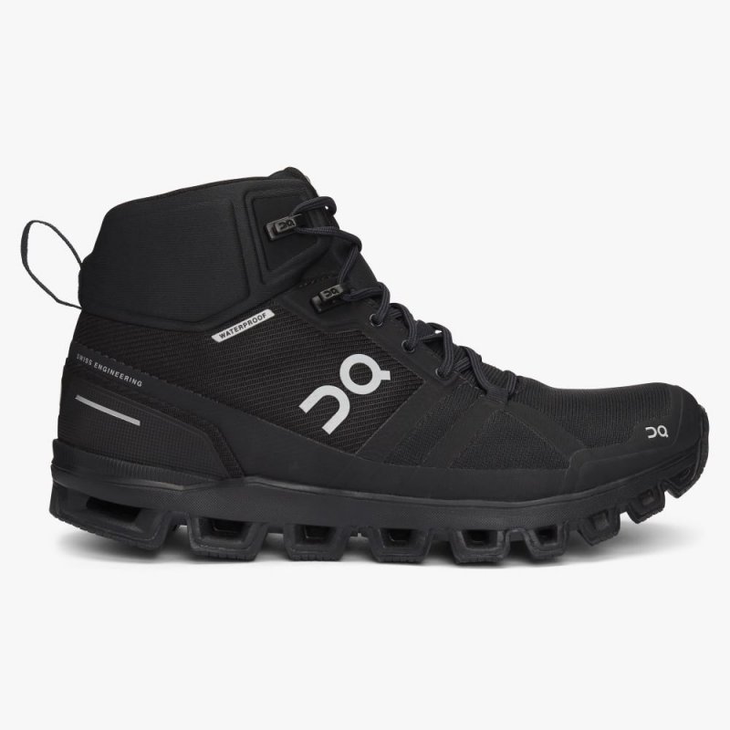 On Cloudrock Waterproof - The Lightweight Hiking Boot - All | Black